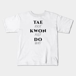 Taekwondo Minimalist Kids T-Shirt